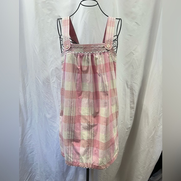 Vintage Juicy Couture pink plaid mini dress size 4 - Picture 3 of 12